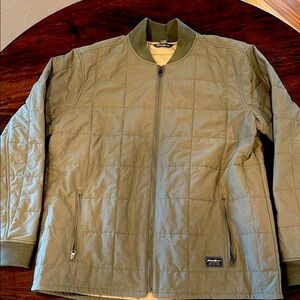 Eddie Bauer Olive Green Bomber Jacket. Worn once. Size Large Tall.